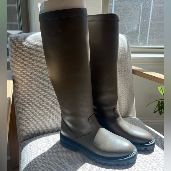 Celine Leather Rain Boots - Picture 3 of 10